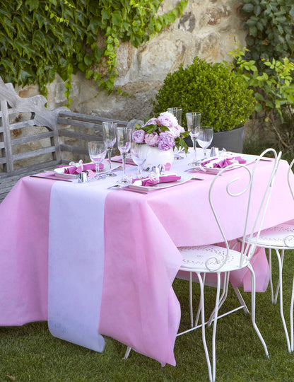 Nappe en rouleau intissé rose 120 cm x 10 m
