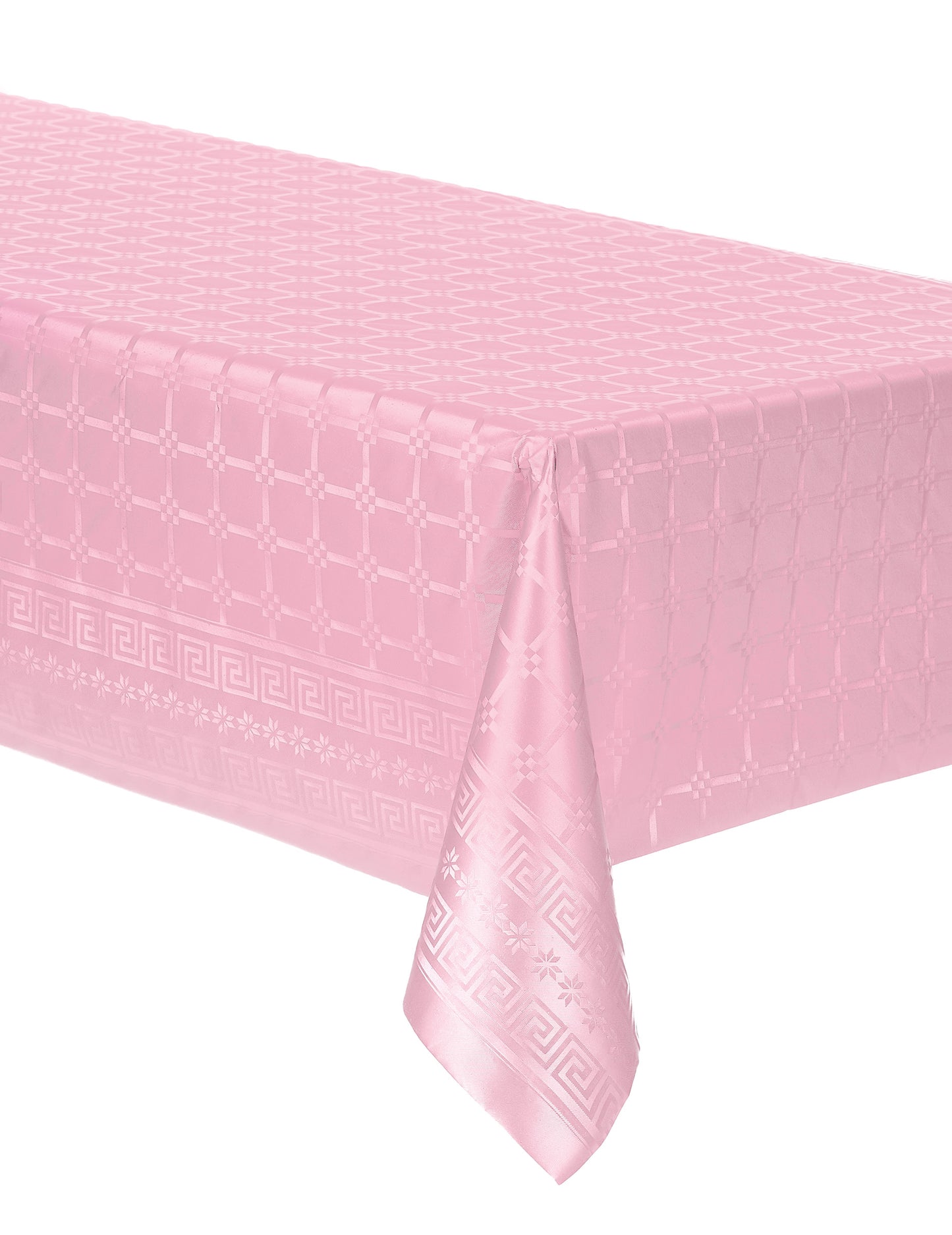 Nappe en rouleau papier damassé rose pastel