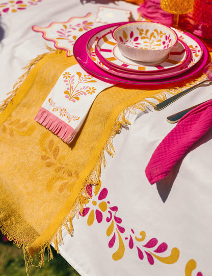 Față de masă din material textil Pink Limonade 140 x 240 cm