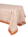 Față de masă din material textil cu carouri auburn Cottage Living 140 x 240 cm