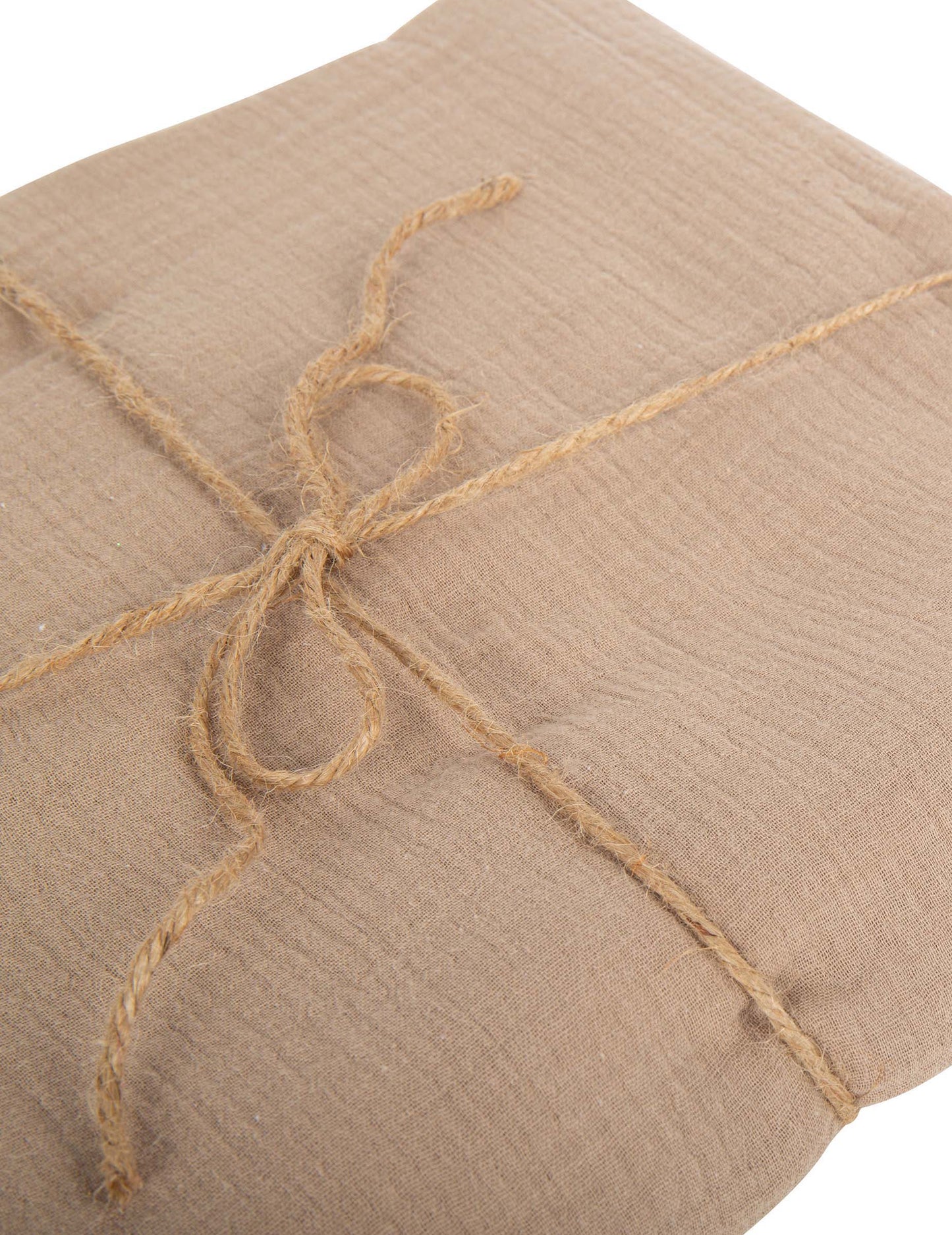 Față de masă din tifon de bumbac taupe 130 x 240 cm stil boem