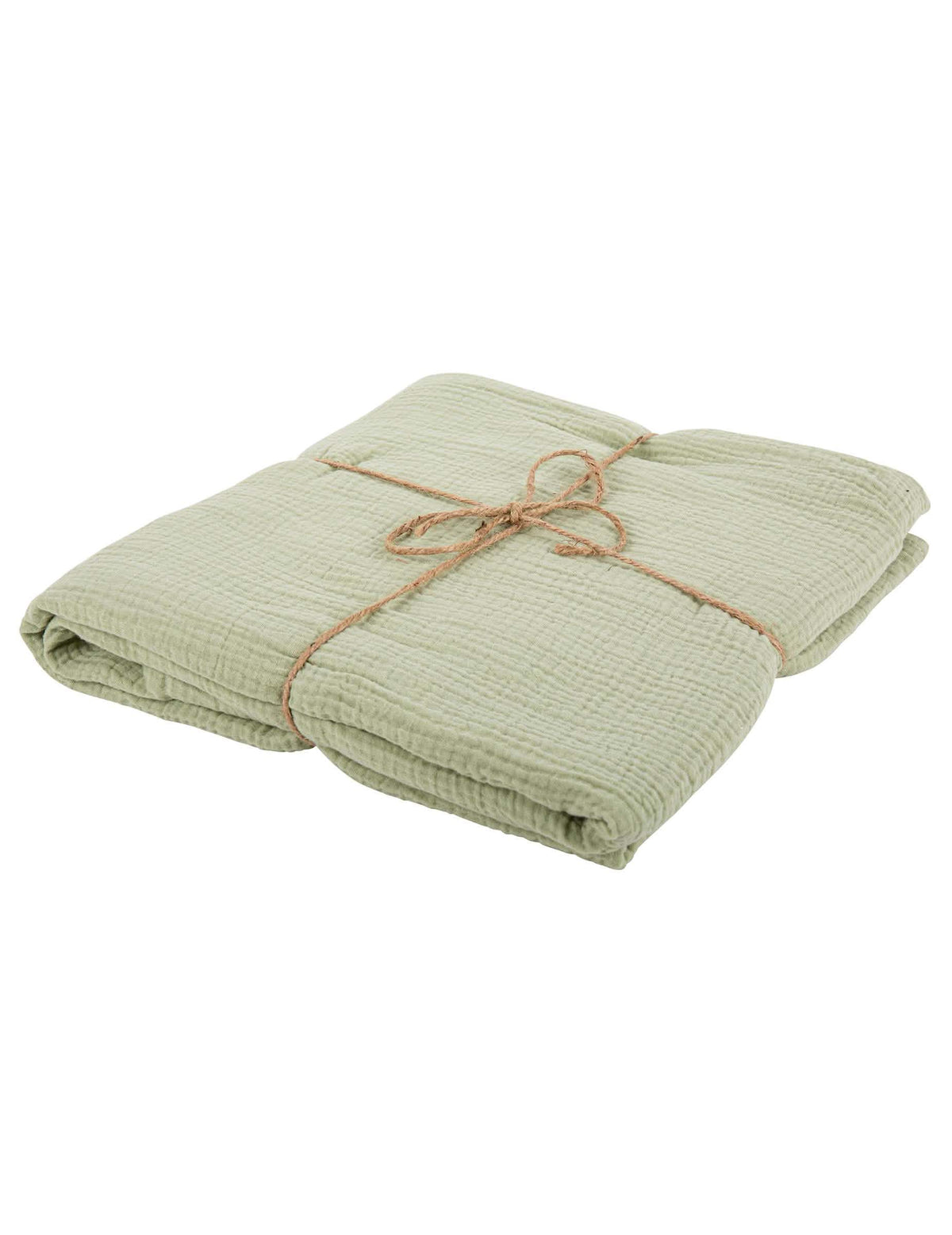 Față de masă din muselină de bumbac pentru nuntă cu temă boho verde salvie