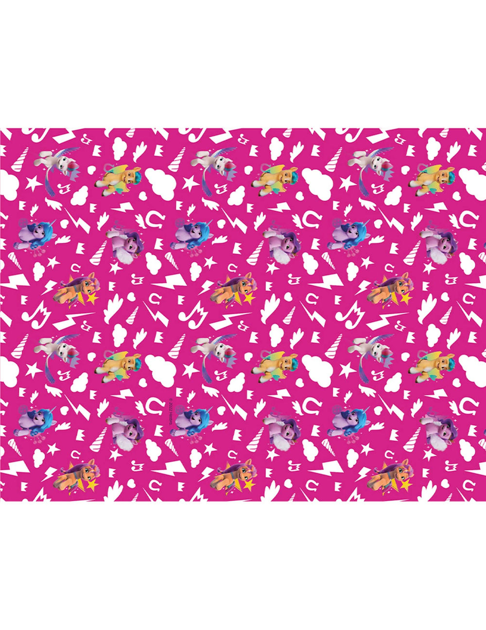Détail des motifs de la nappe My Little Pony