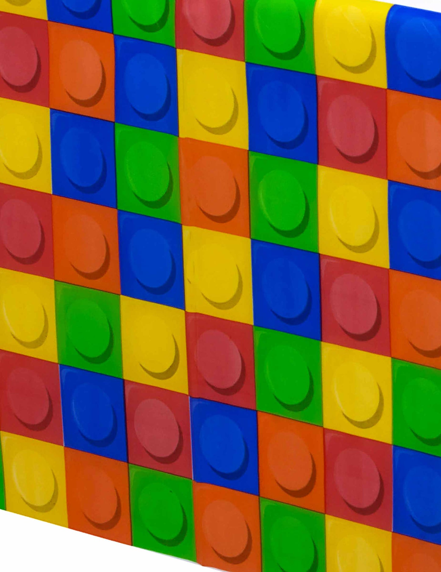 Față de masă din plastic joc de construcție 137 x 260 cm aniversare 