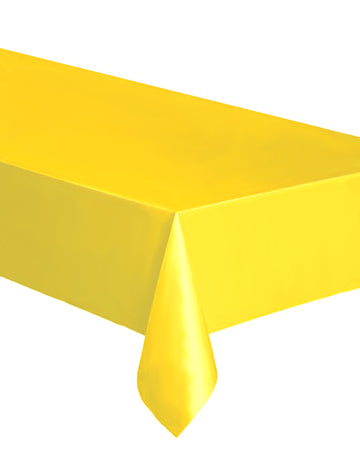 Feversion de plastic galben dreptunghiular 137 x 274 cm