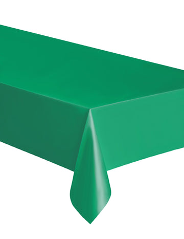 Tabel de plastic verde de smarald dreptunghiular 137 x 274 cm