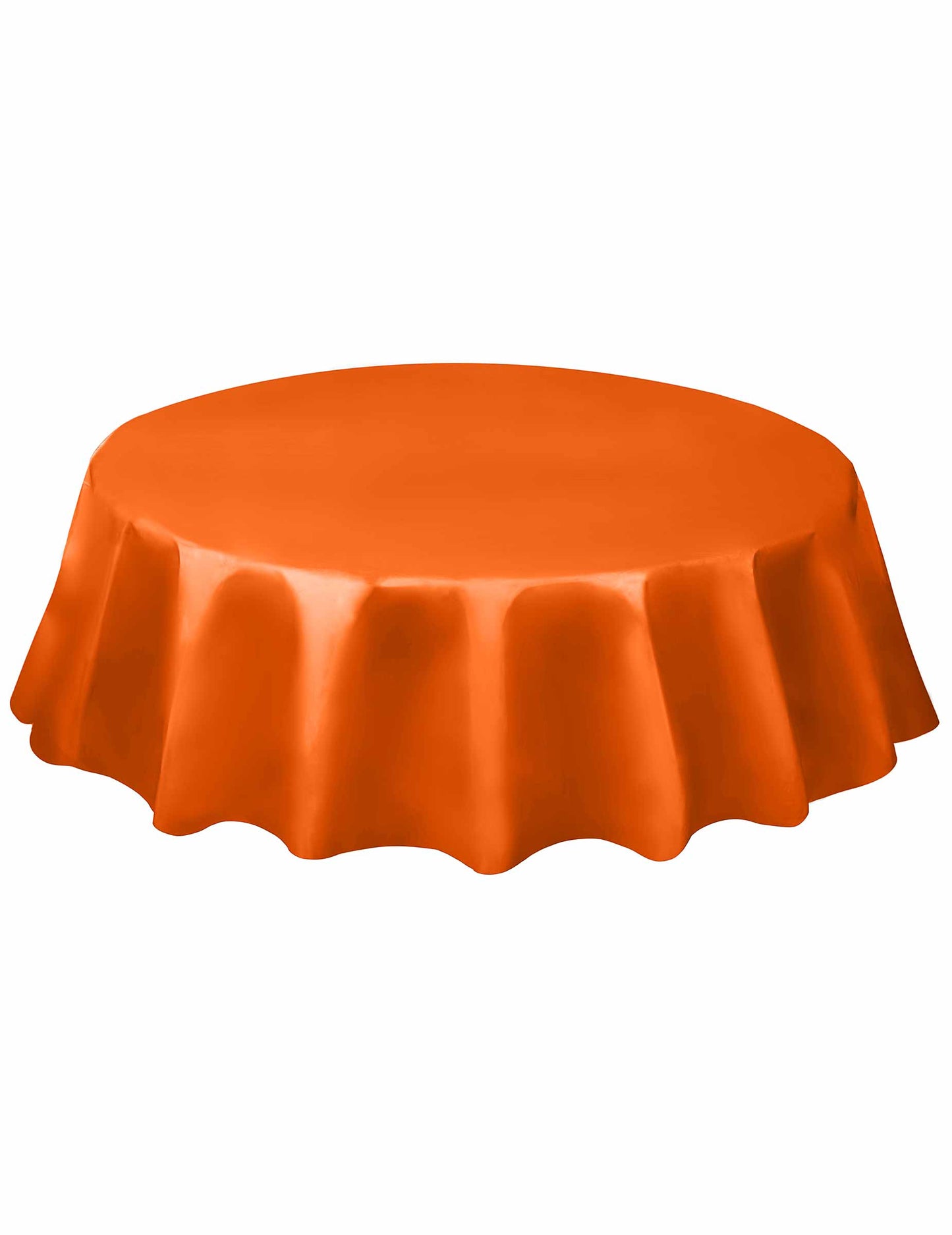Plastic portocaliu rotund de masă 213 cm