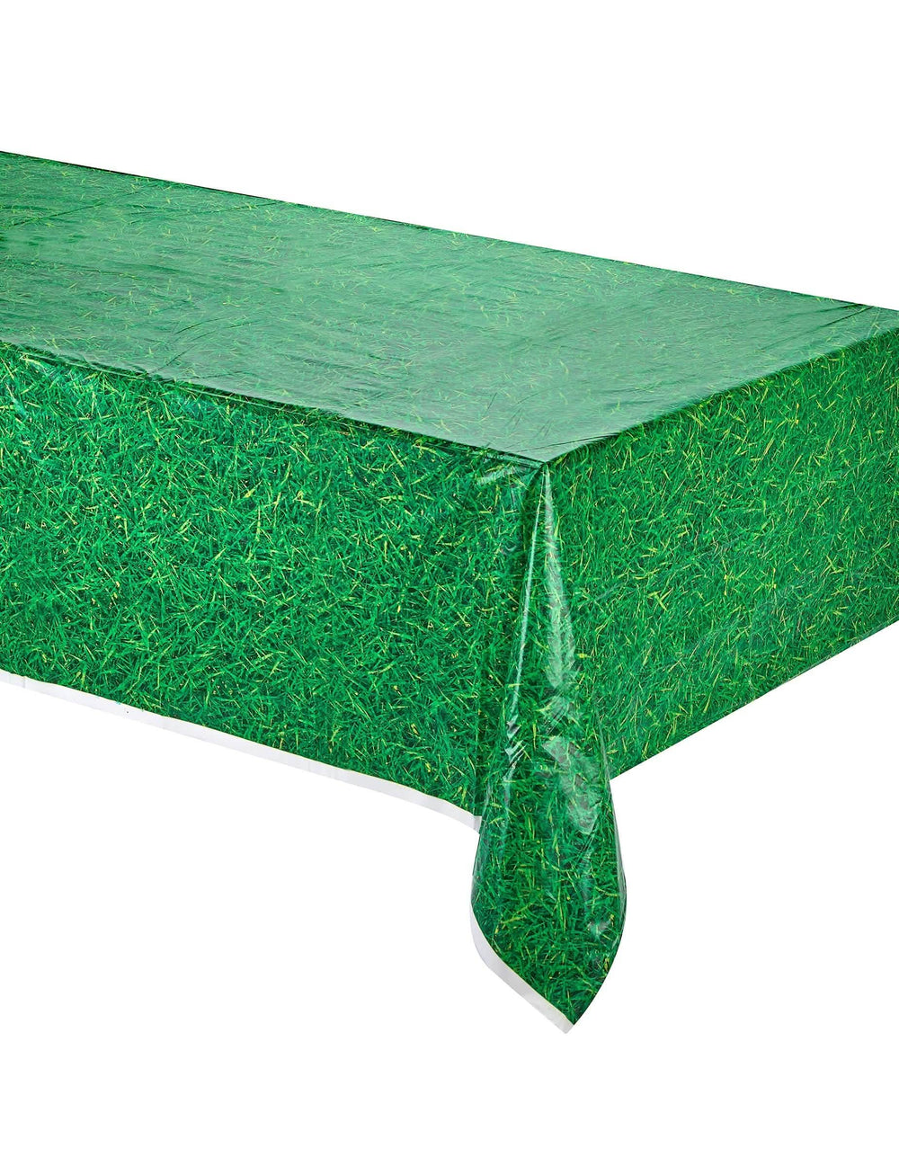 Față de masă din plastic cu efect de iarbă verde