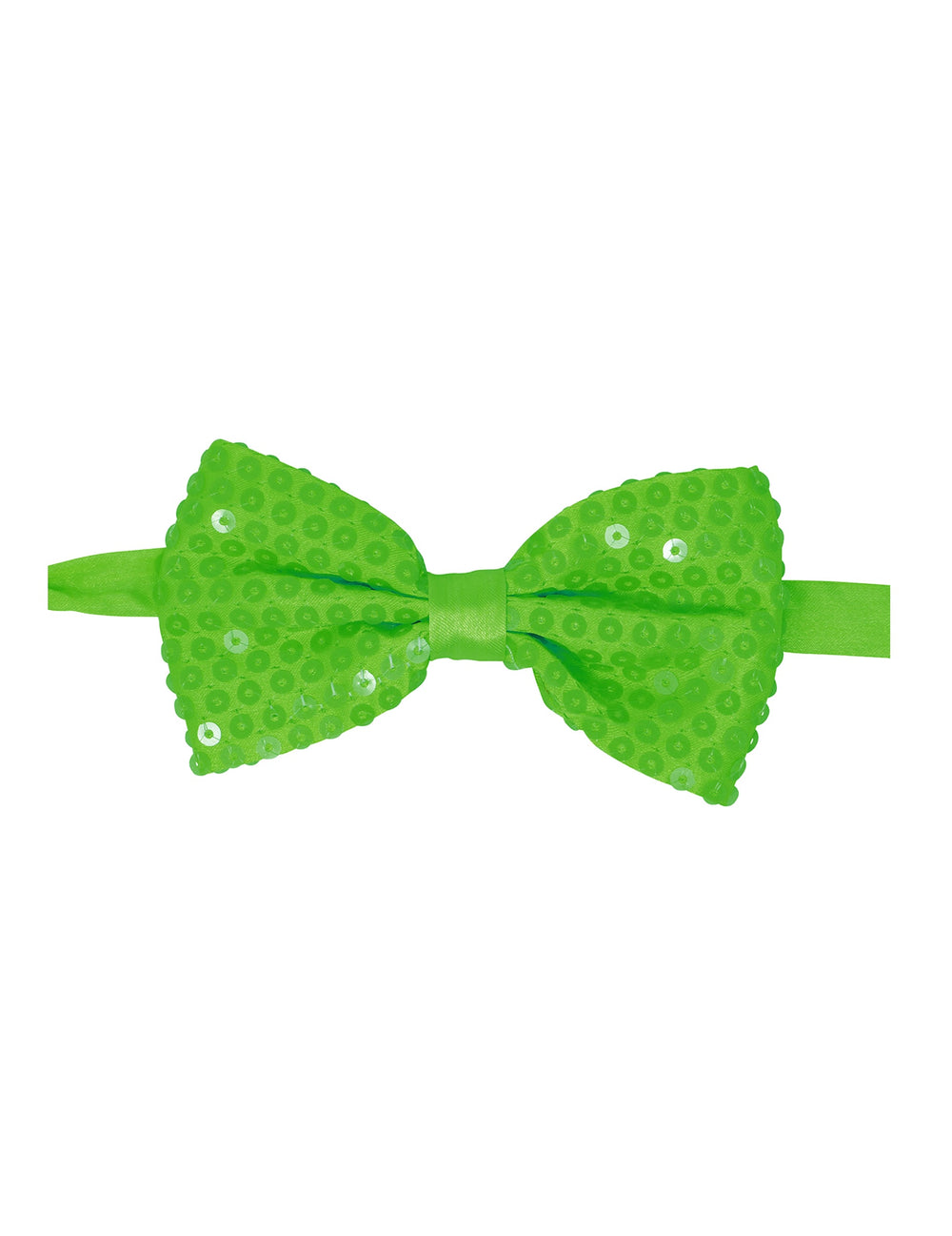 Gros plan sur les sequins du nœud papillon à sequins