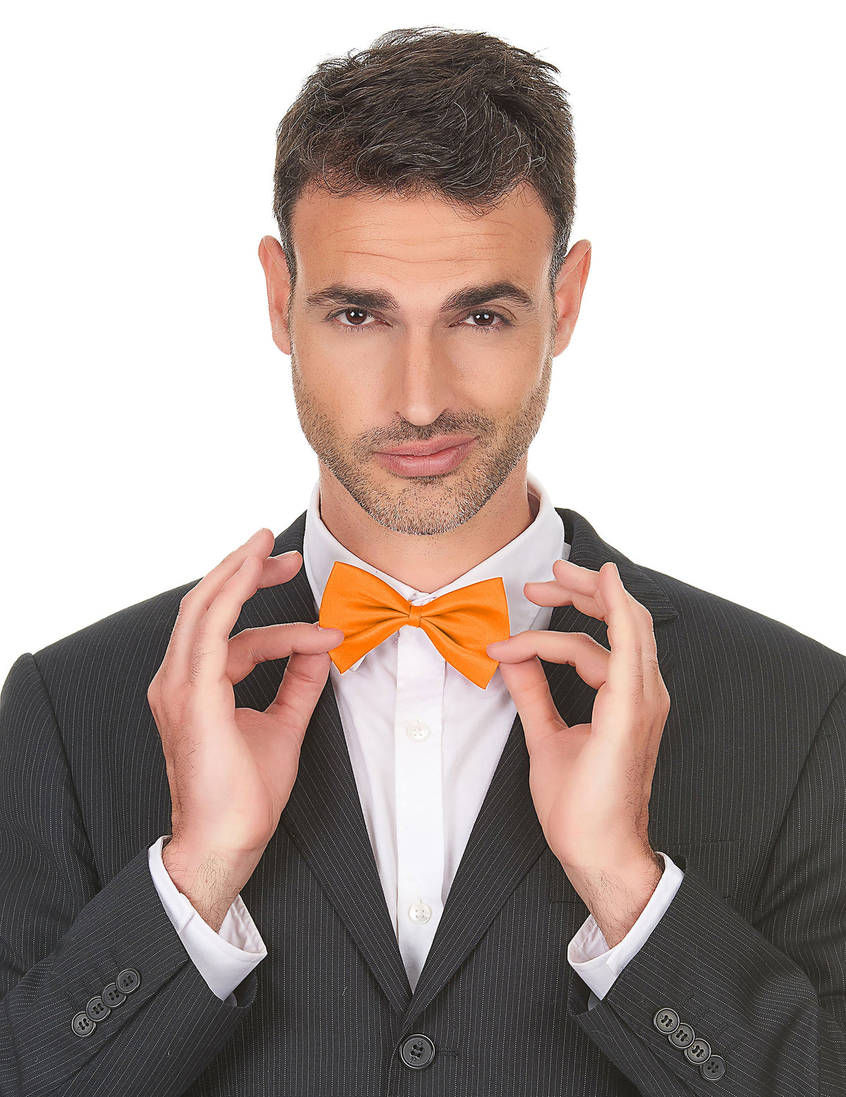 Noeud papillon orange pour adulte