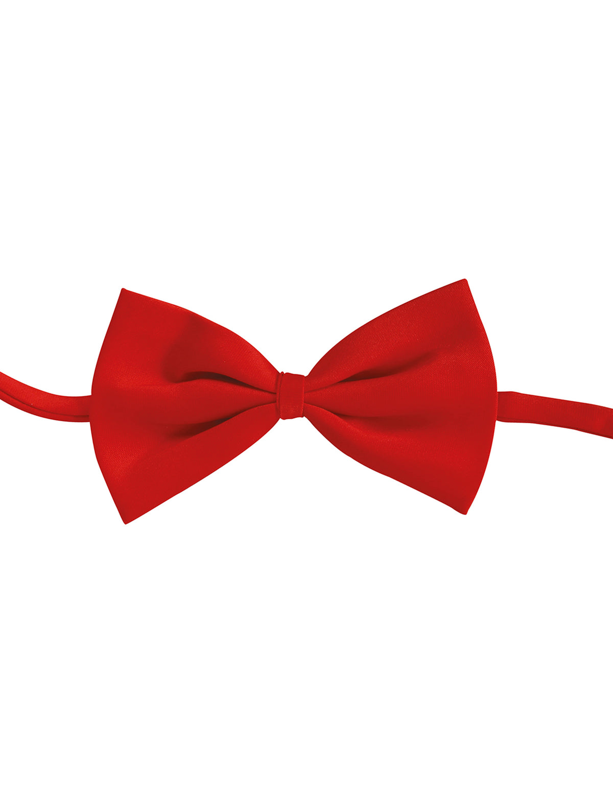 Vue de face du noeud papillon rouge pour adulte
