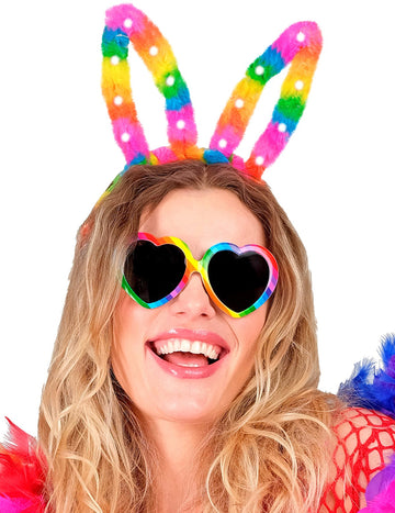 Urechile de iepuraș curcubeu luminos