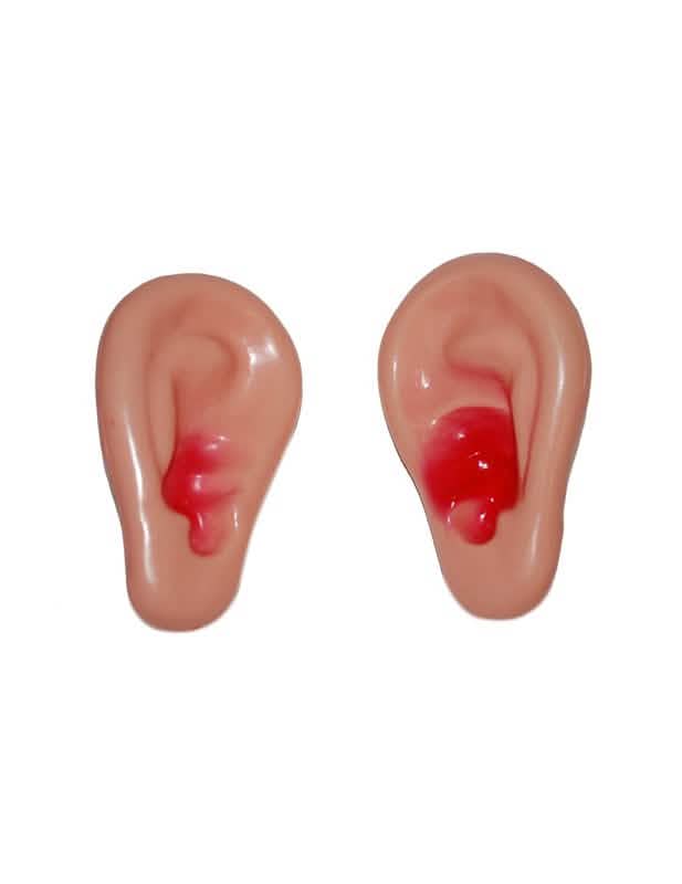 urechi uriașe pentru adult culoarea pielii cu sânge fals