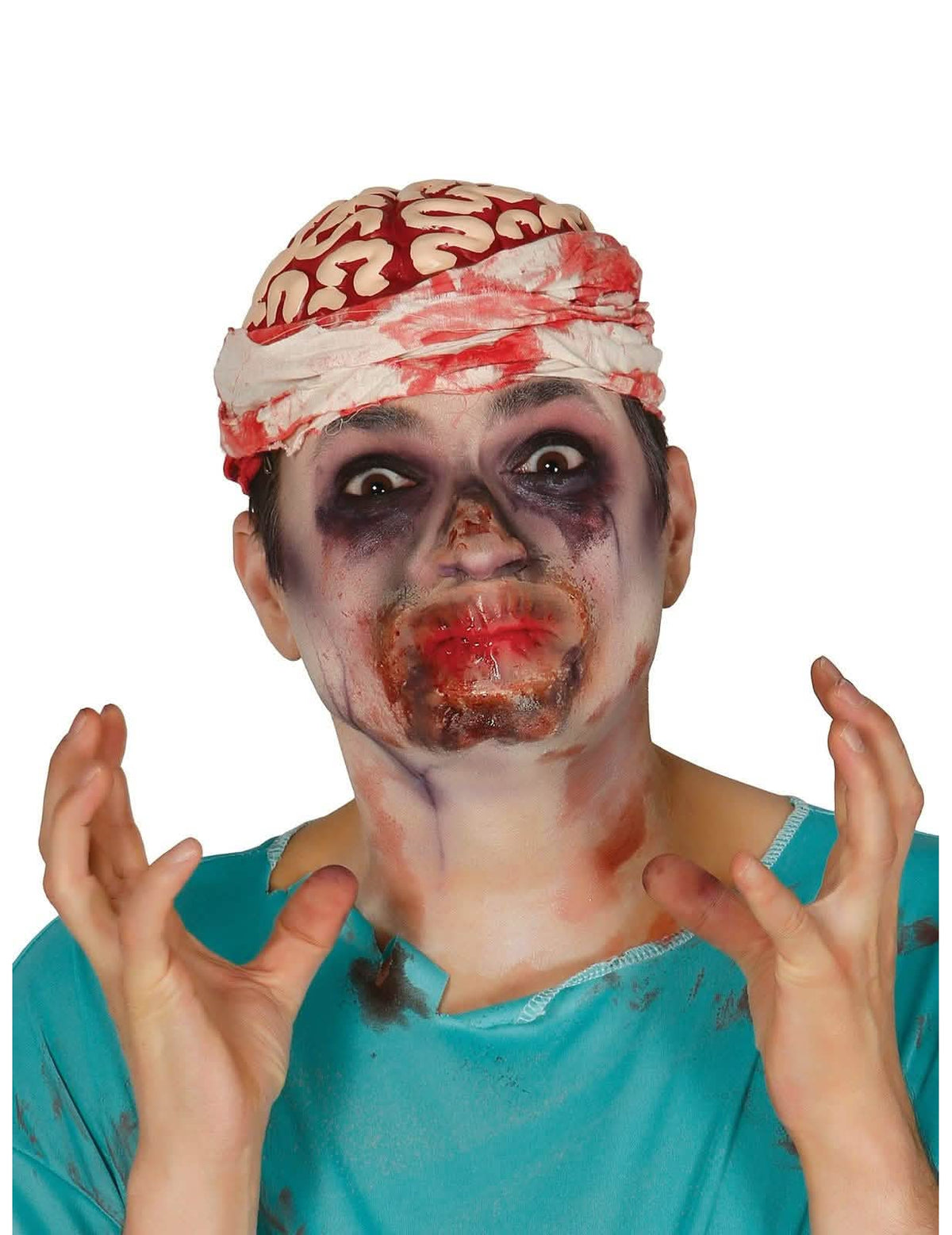 Gură falsă din latex de zombi pentru adult sângeroasă