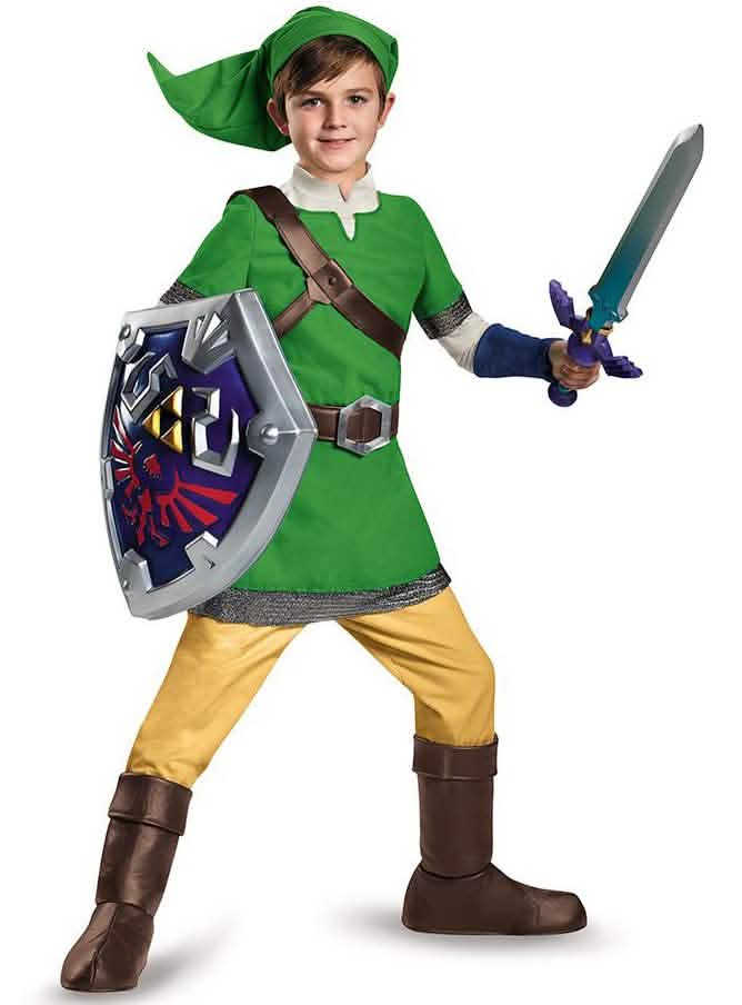 Situație de prezentare a Pachetului scut și sabie Link Legend of Zelda