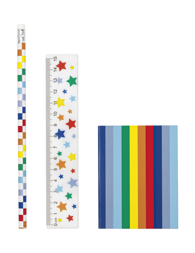 Set papetărie curcubeu – 18 piese