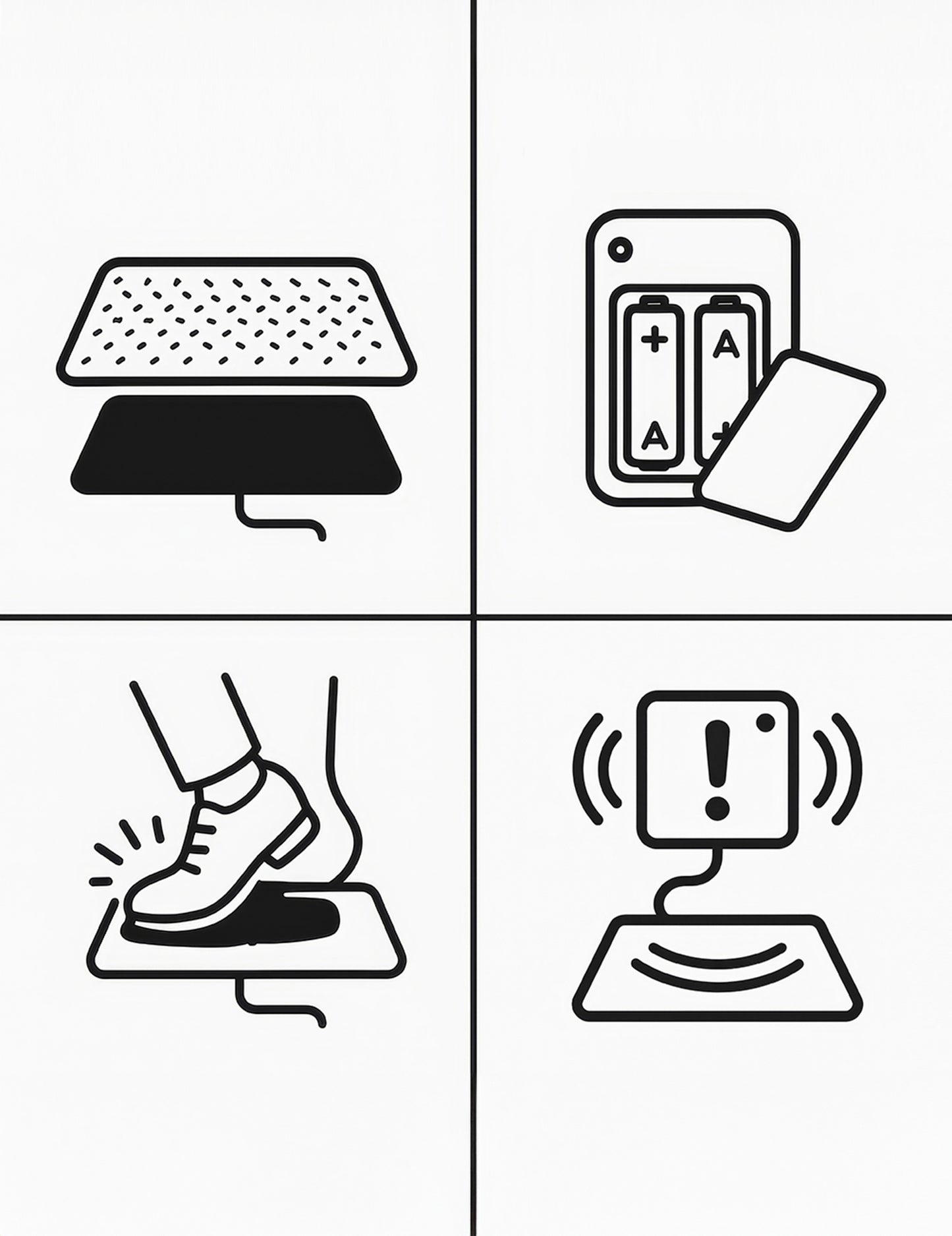 Covoraș de ușă antifonic 34 x 25 cm