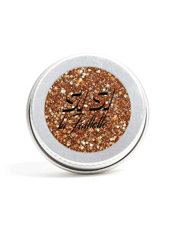 Glitter biodegradabil portocaliu metalic - dacă sclipirea