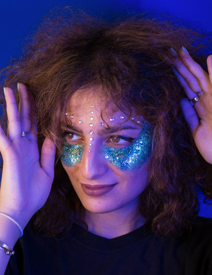 Glitter biodegradabil cu polisiren - dacă sclipirea