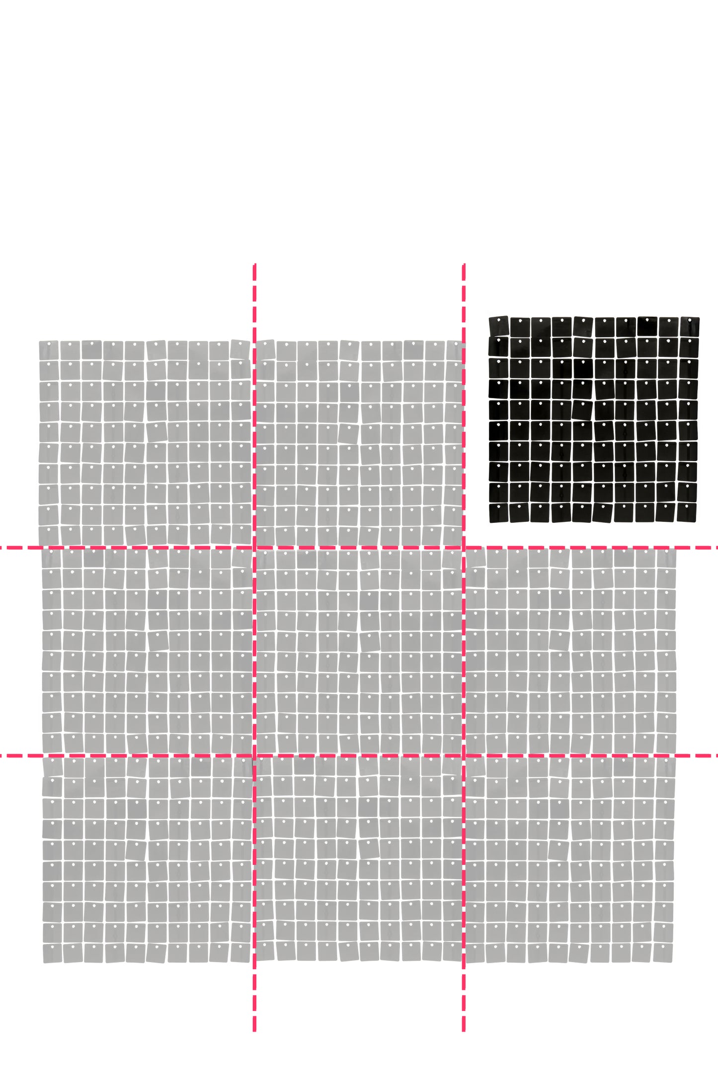 Panou de fundal negru strălucitor 30 x 30 cm