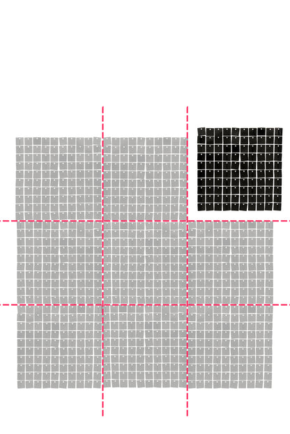 Panou de fundal negru strălucitor 30 x 30 cm