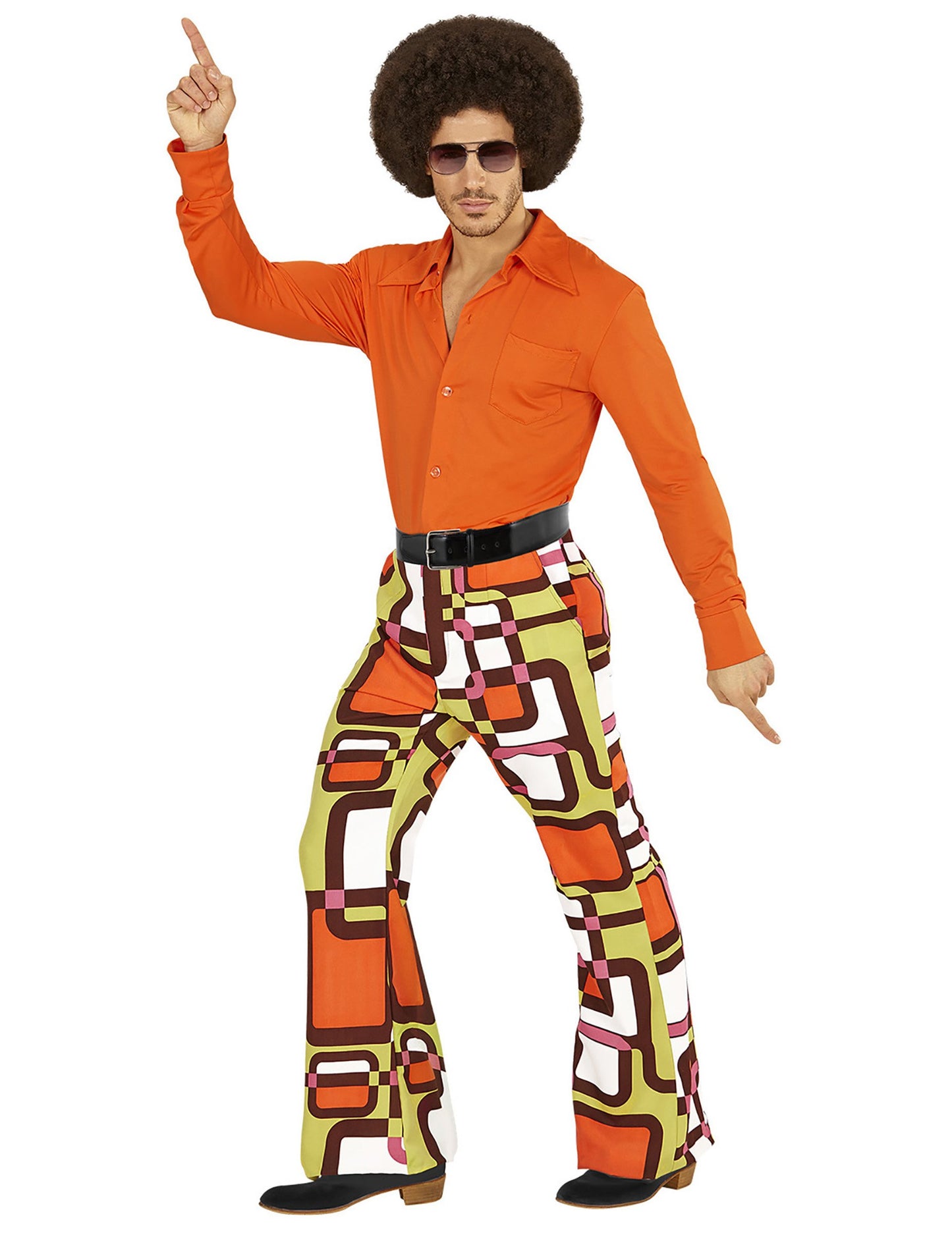 Pantaloni geometrici groovy 70 om omule