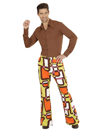 Pantaloni geometrici groovy 70 om omule