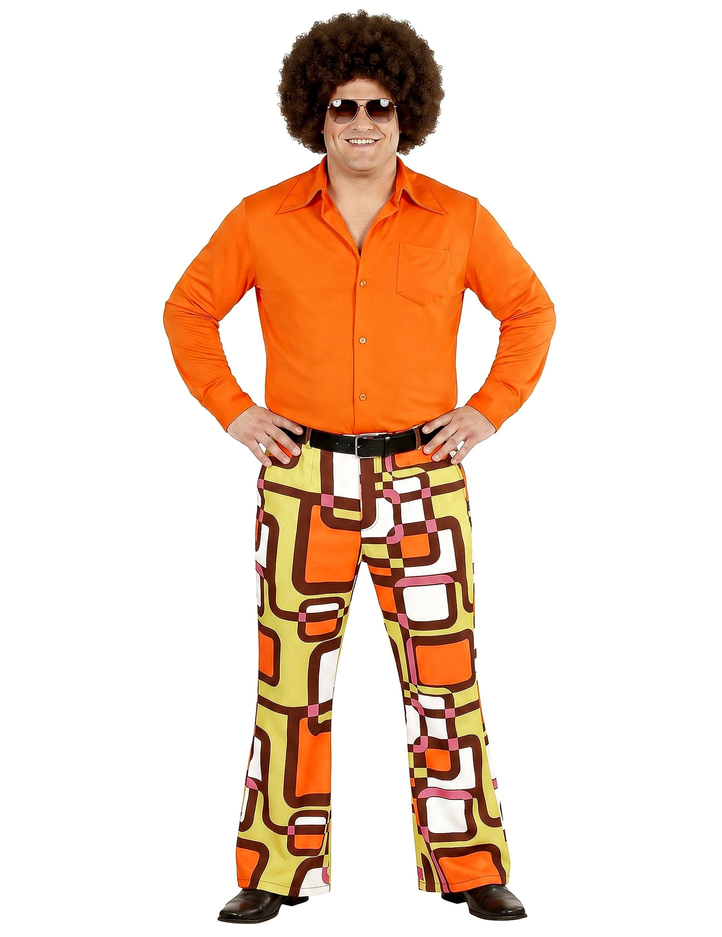 Pantaloni geometrici groovy 70 om omule