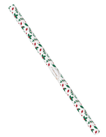 Hârtie de împachetat cadouri cu ilex de Crăciun 0,7 x 2 m 