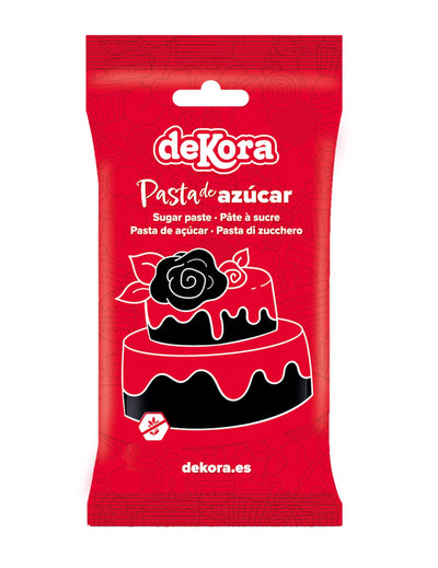 Pastă de zahăr neagră fără gluten 250g gata de utilizare
