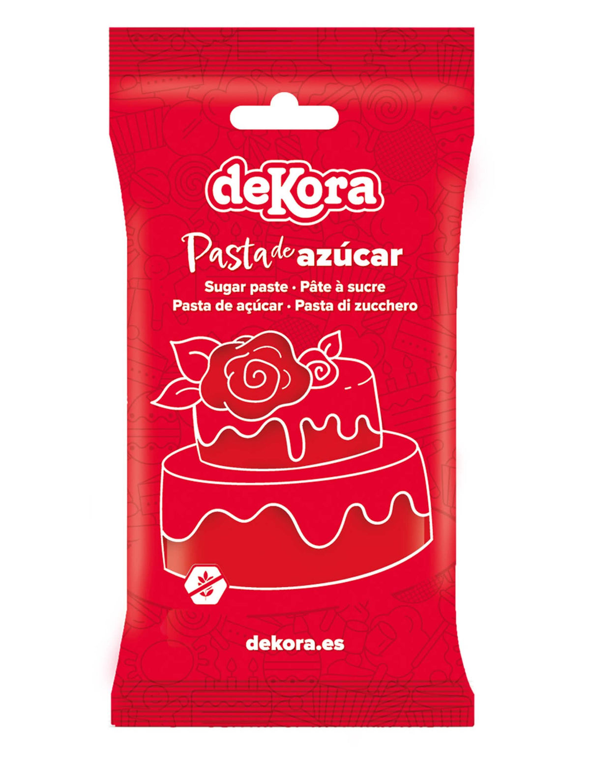 Pastă de zahăr roșie fără gluten, gata de utilizare, 250 g