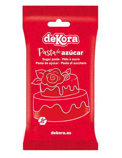 Pastă de zahăr roșie fără gluten, gata de utilizare, 250 g