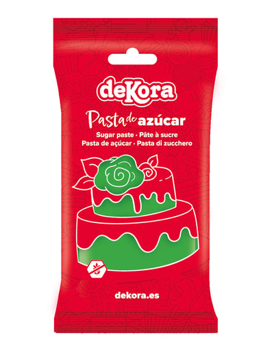 Pastă de zahăr verde fără gluten 250 g gata de utilizare 