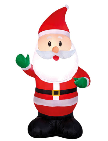 Père Noël gonflable lumineux 120 cm