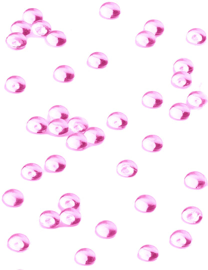 Perles plates effet goutte de pluie fuchsia