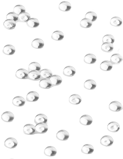 Mărgele plate cu efect de picătură de ploaie transparente 80 g 