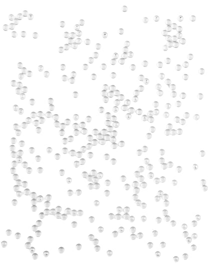 Mărgele plate cu efect de picătură de ploaie transparente 80 g 