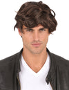 Perruque brune courte homme