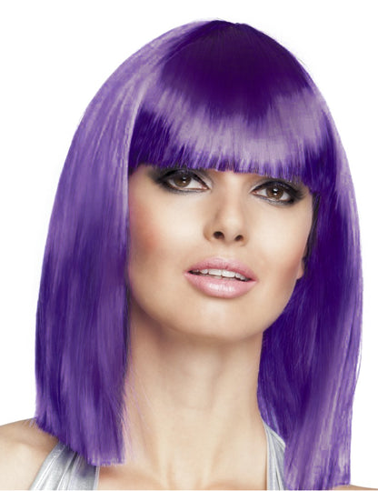 Peruca pătratului moașului purpuriu pentru femei