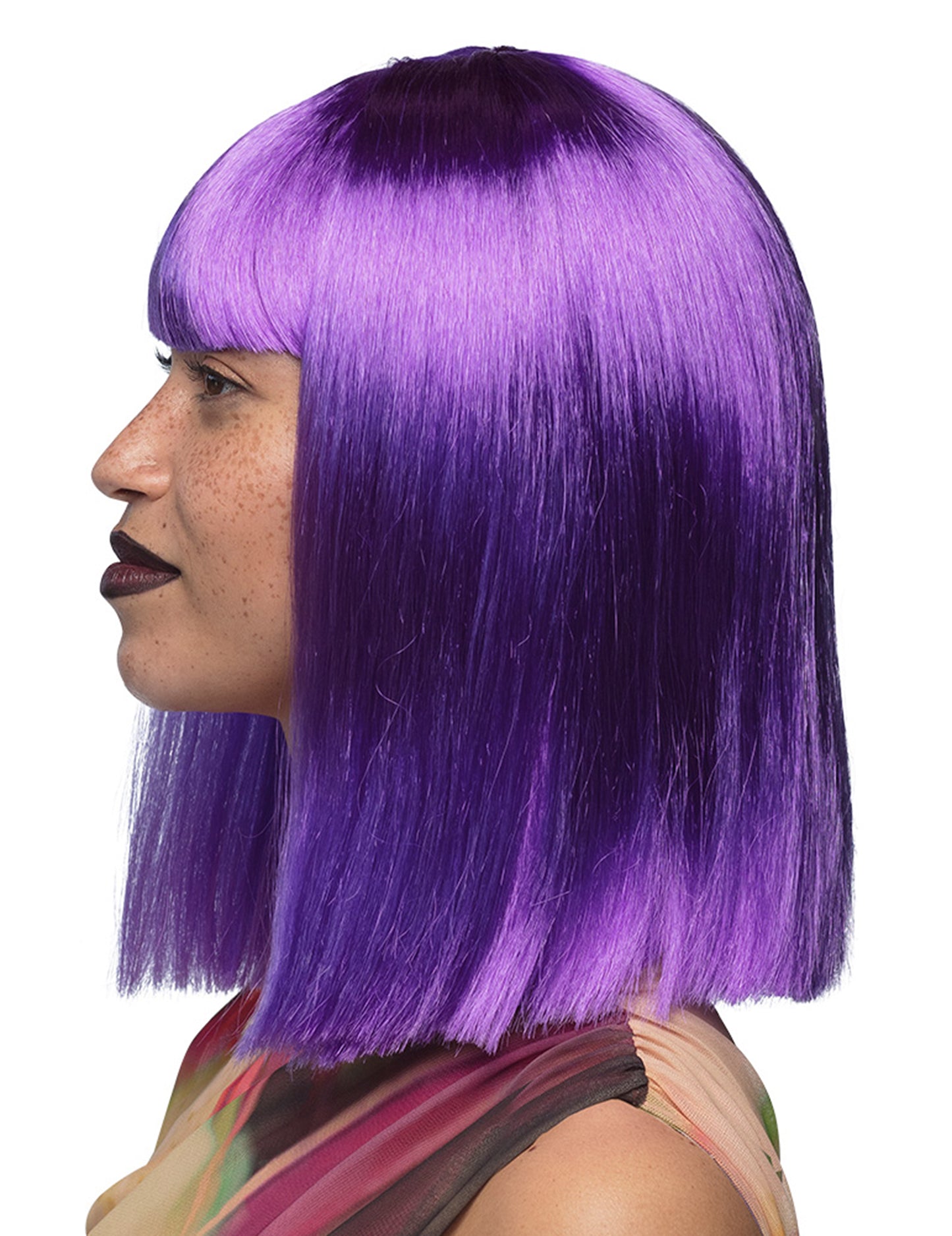 Peruca pătratului moașului purpuriu pentru femei
