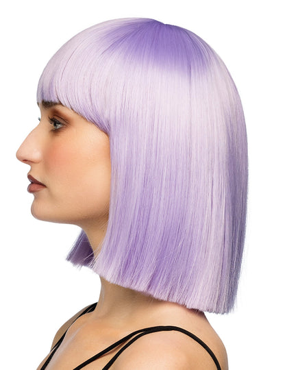 Perucă carré lila pastel de lux pentru adulți 