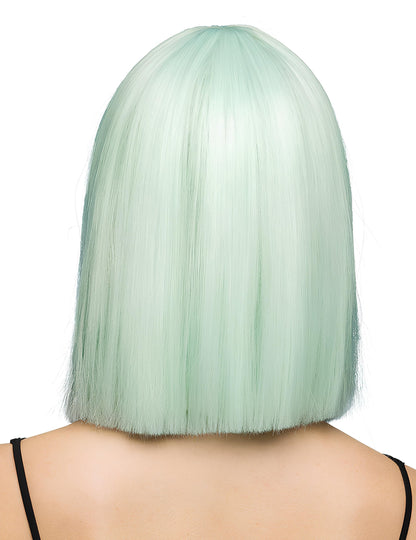Perucă bob mentă pastel lux pentru adulți 
