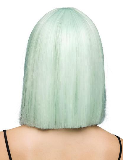 Perucă bob mentă pastel lux pentru adulți 