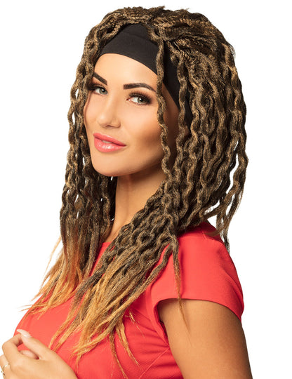 Peruca Rasta Phata cu bandă de cap pentru femei