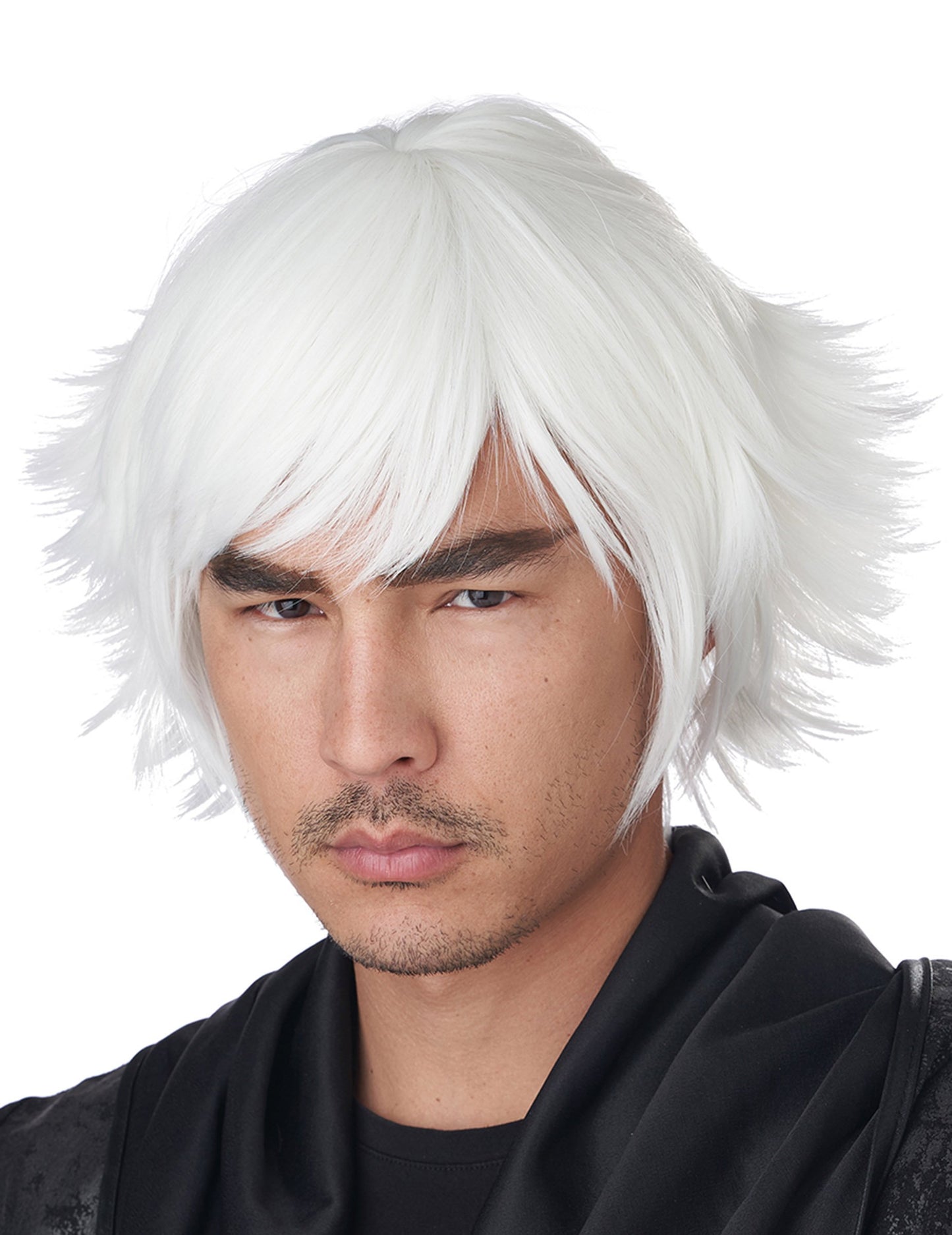 Peruca scurtă cosplay alb adult