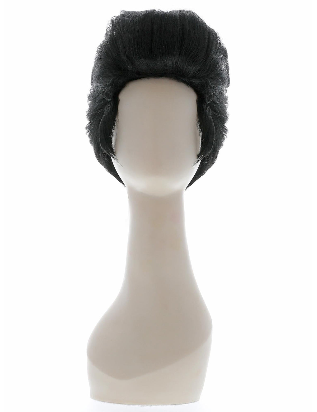 Vue de face de la perruque Elvis pour adulte
