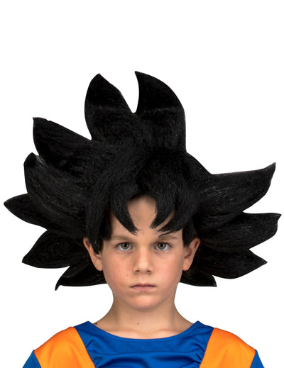 Perruque Goku Dragon Ball™ pour enfant noire