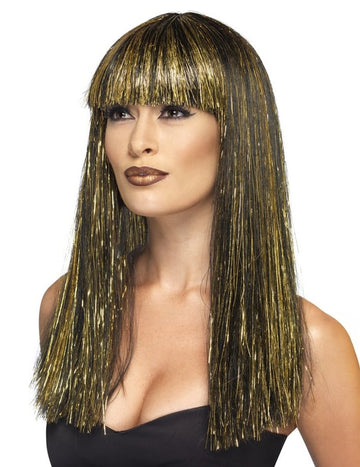 Femeie cu perucă lungă și auriu egiptean