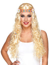 Peruca blondă a femeilor hippie