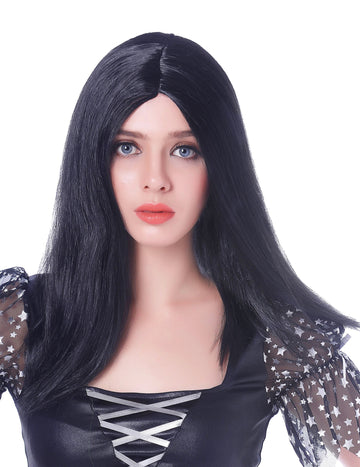 Peruca lungă a femeilor negre - 45 cm